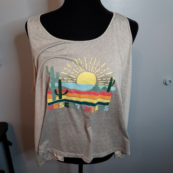 Joyspun Size 2X(18w-20w) Tank Top Sleepwear Desert Vibes - Picture 1 of 6